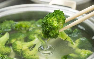 緑色野菜のゆがきに!