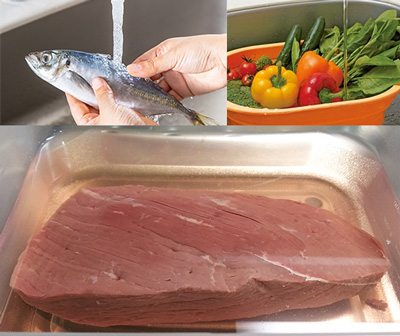食材の洗浄に!
